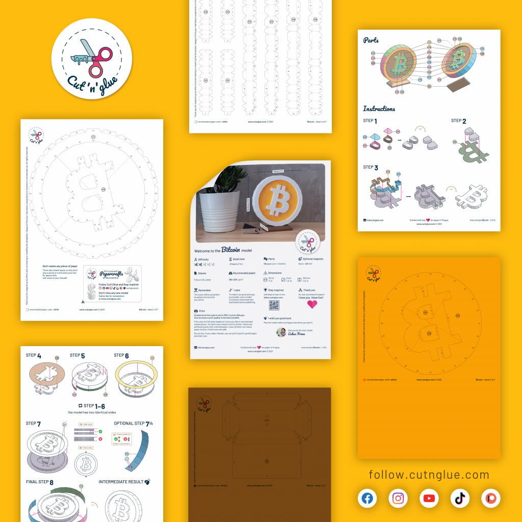 Bitcoin sheets and instruction